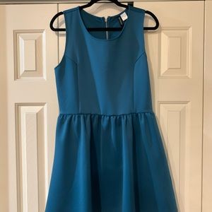 Blue skater dress